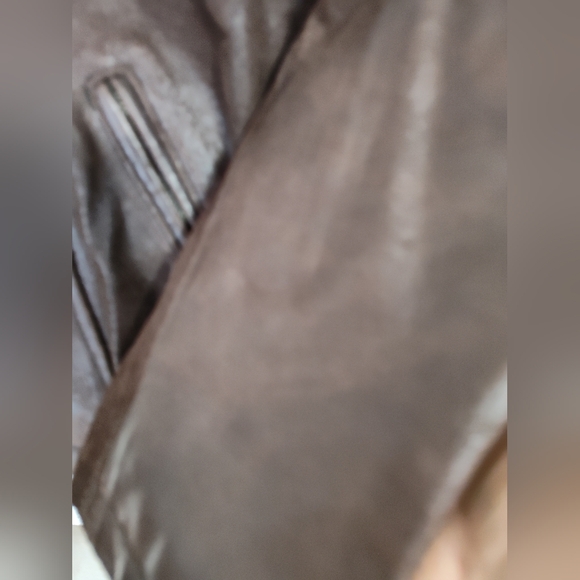 Women's Kenneth Cole Leather Jacket Unworn Cond Fun Detail Textured Sz M 8/10? - Picture 4 of 12